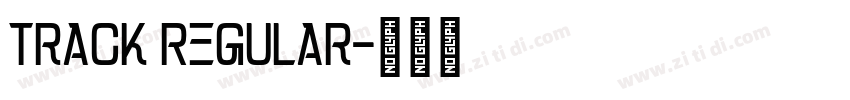 Track Regular字体转换